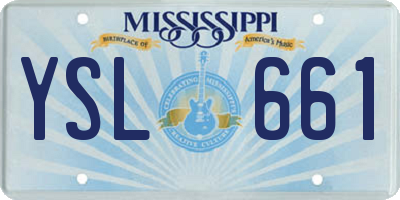 MS license plate YSL661