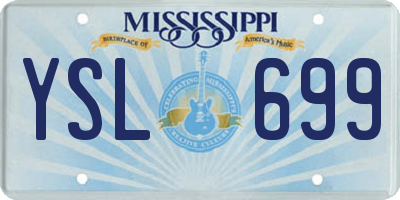 MS license plate YSL699