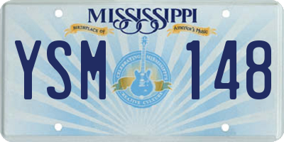 MS license plate YSM148