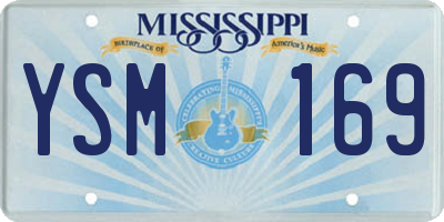 MS license plate YSM169