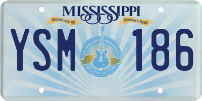 MS license plate YSM186