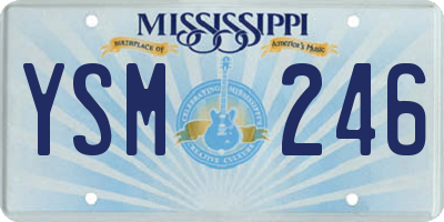 MS license plate YSM246