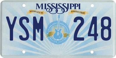 MS license plate YSM248
