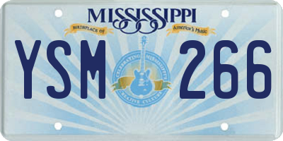MS license plate YSM266