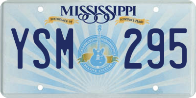 MS license plate YSM295