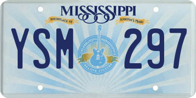MS license plate YSM297