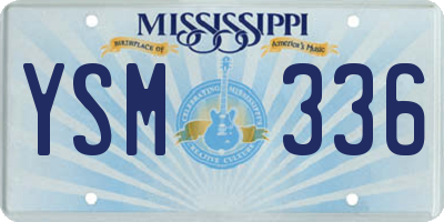 MS license plate YSM336