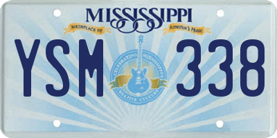 MS license plate YSM338