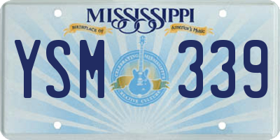 MS license plate YSM339