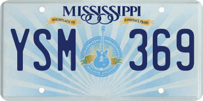 MS license plate YSM369