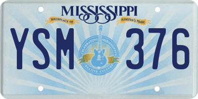 MS license plate YSM376