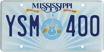 MS license plate YSM400