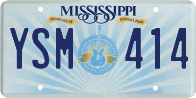 MS license plate YSM414