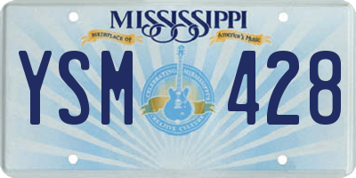 MS license plate YSM428