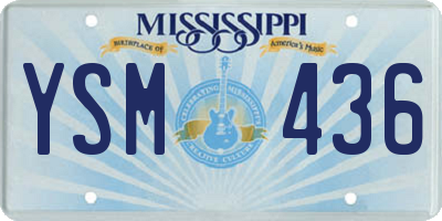 MS license plate YSM436