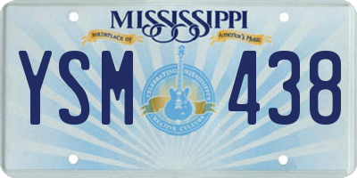 MS license plate YSM438