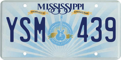 MS license plate YSM439