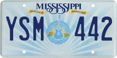 MS license plate YSM442