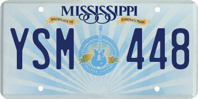 MS license plate YSM448
