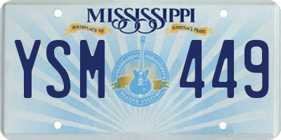 MS license plate YSM449