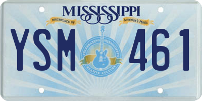 MS license plate YSM461