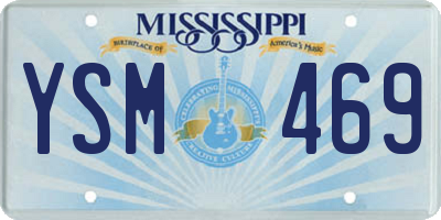 MS license plate YSM469
