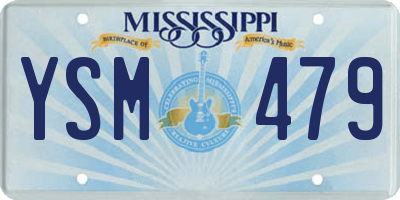 MS license plate YSM479