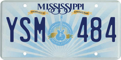 MS license plate YSM484
