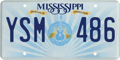 MS license plate YSM486