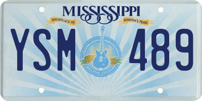 MS license plate YSM489