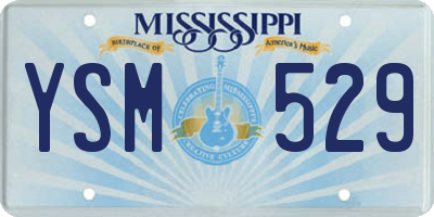 MS license plate YSM529