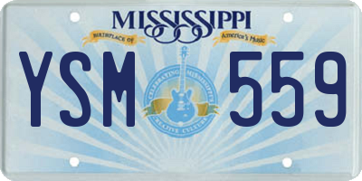 MS license plate YSM559