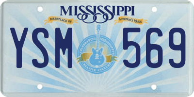 MS license plate YSM569