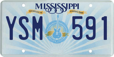 MS license plate YSM591