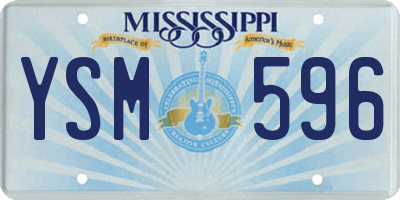 MS license plate YSM596