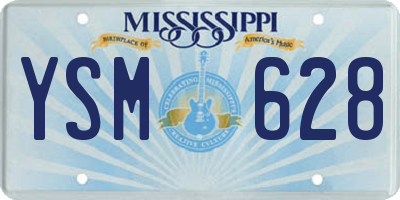 MS license plate YSM628