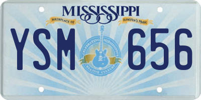 MS license plate YSM656
