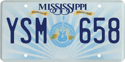 MS license plate YSM658