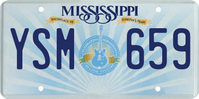 MS license plate YSM659