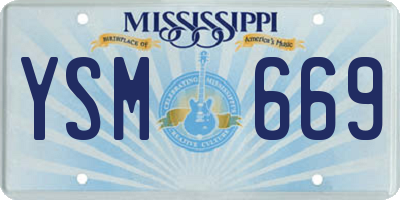 MS license plate YSM669