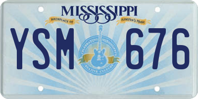 MS license plate YSM676