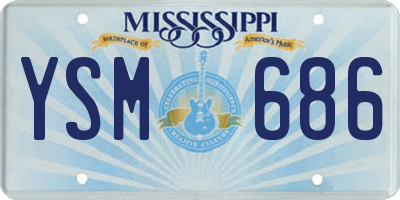 MS license plate YSM686