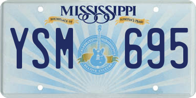 MS license plate YSM695