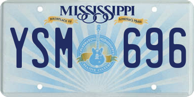 MS license plate YSM696