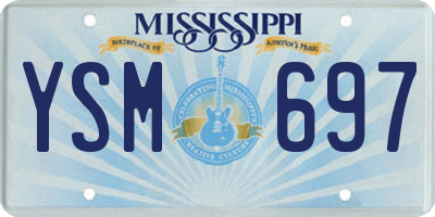 MS license plate YSM697