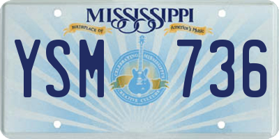 MS license plate YSM736
