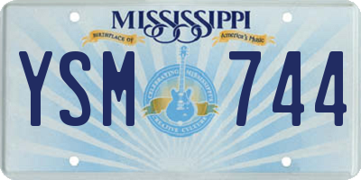MS license plate YSM744