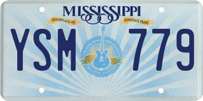 MS license plate YSM779