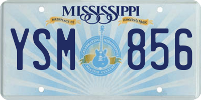 MS license plate YSM856