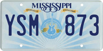MS license plate YSM873
